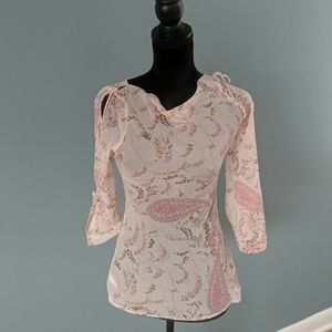 Sheer Paisley Top